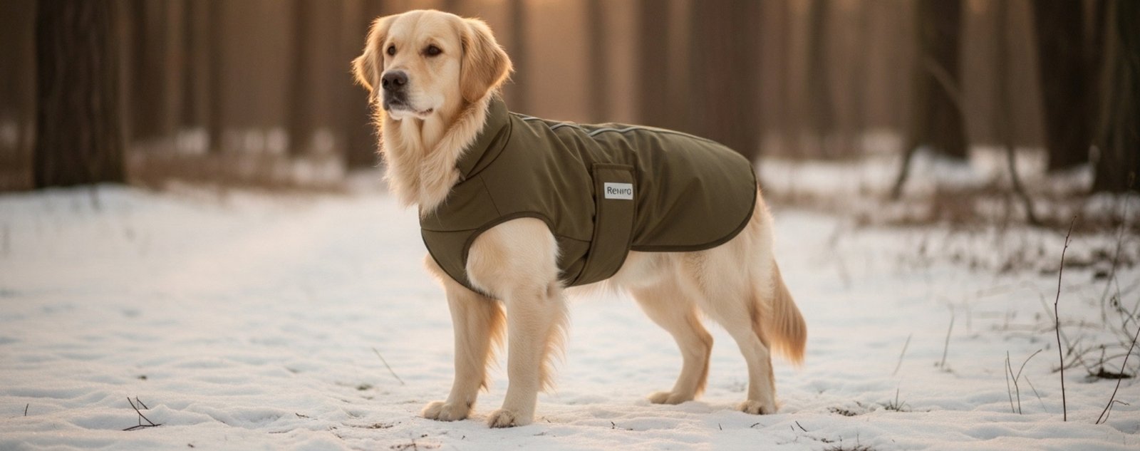 Hund mit Winterjacke – warm und sicher